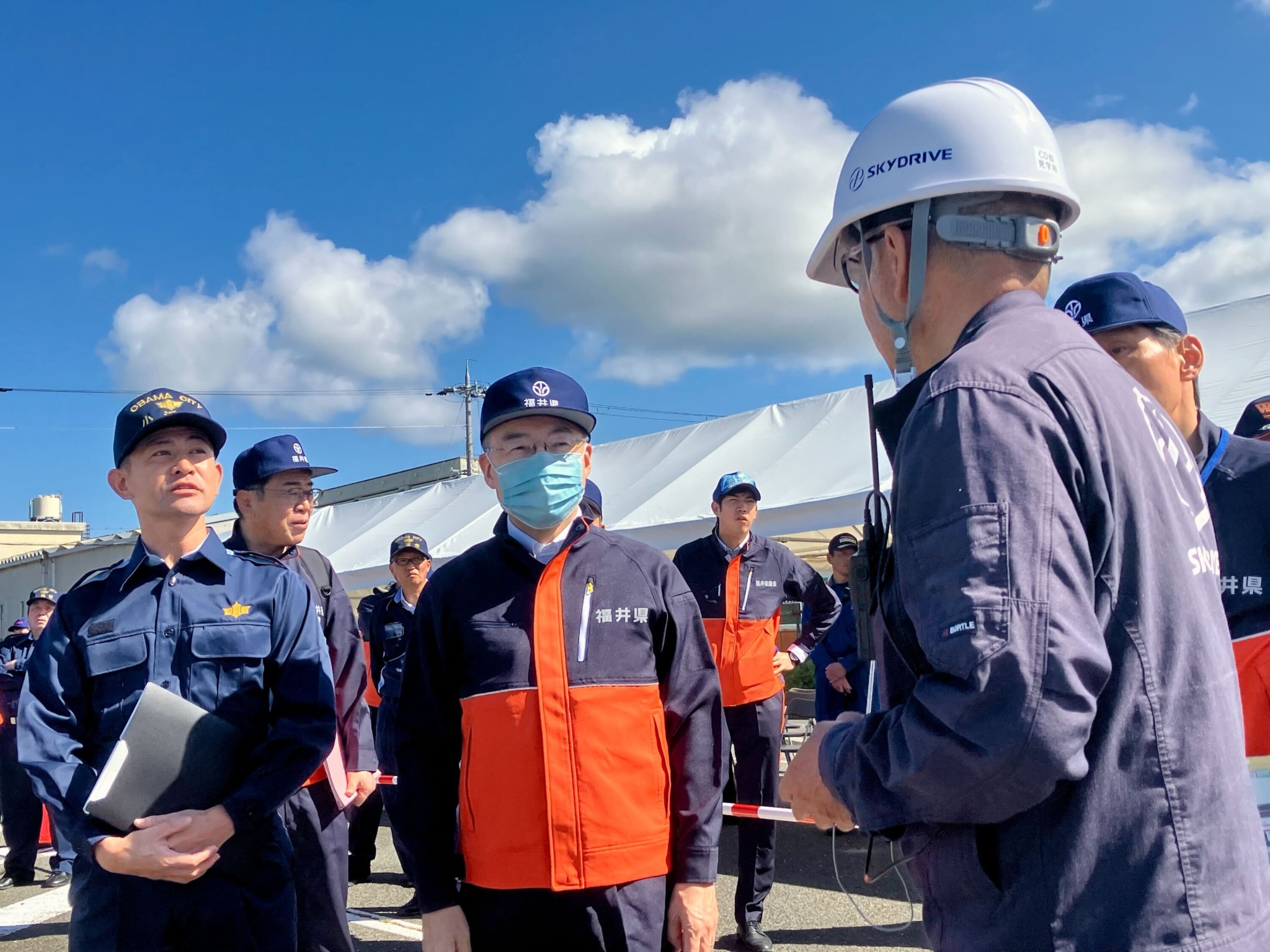 10月12日に福井県庁が主催した「令和6年度福井県総合防災訓練」で、物流ドローン「SkyLift」を活用した災害時の物資搬送訓練を実施