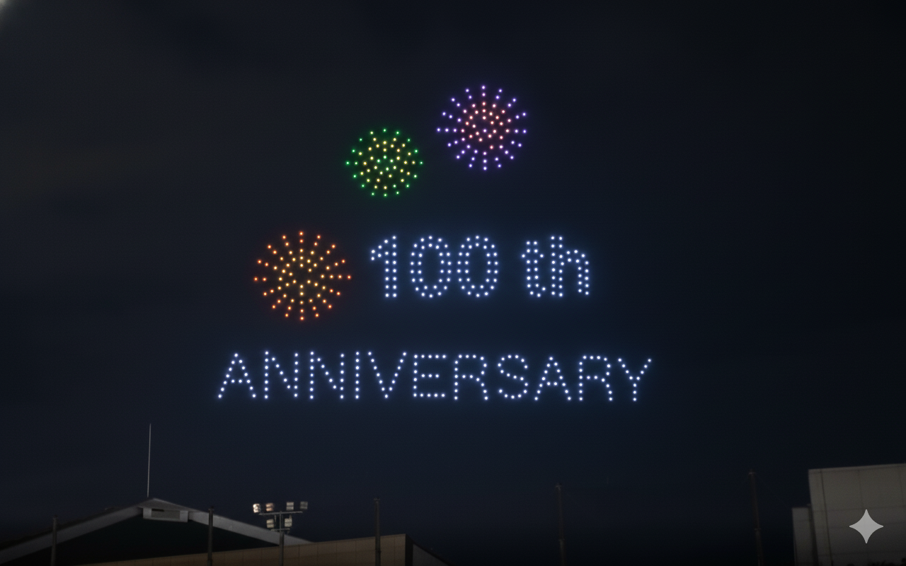 大学祭のフィナーレで夜空に500 機のドローンが舞う 近畿大学「第77回生駒祭」グランドフィナーレに参画